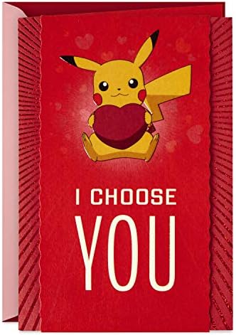 Cartão de aniversário de Pokémon Hallmark, cartão de amor