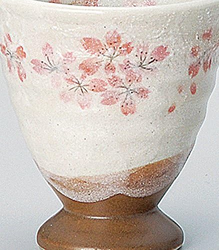 Kiln Soine 345-25-403 Copo livre de cerâmica, flores de cerejeira Heian, φ3,7 x 3,9 polegadas, 7,9 fl oz