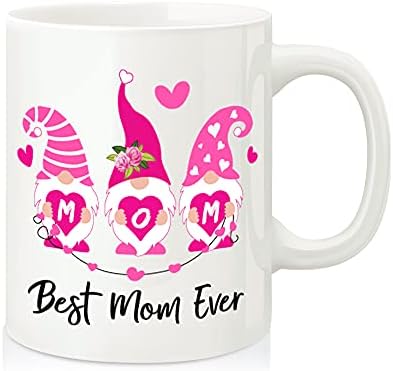 Melhor mãe de sempre dia das mães Gnome Coffee Caneca, Mãe Rosa Gnomos Copa Caneca de Cerâmica para Mã