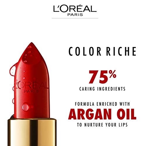 L'Oreal Paris Makeup Color Riche Original Cremoso e Hidratante Lipstick, 766 Plum Explosion, 1 contagem