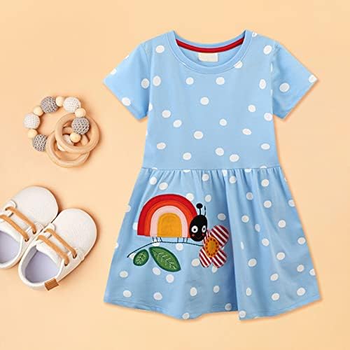 Kagayd Vestido de menina bebê primavera e verão garotas vestidos de verão vestido de verão saia