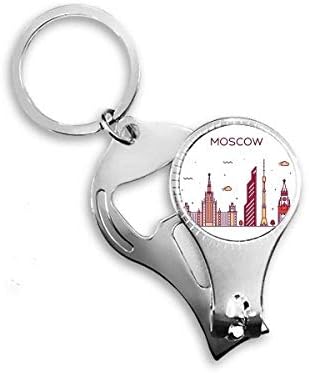 Moscou Russia Pattermar de marco plano Nipper anel de pregos Chain Bottle Abridor de garrafa Clipper