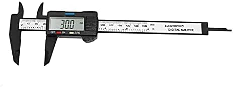 UXZDX 150mm 6 polegadas Régua Digital Régua eletrônica Fibra de carbono Pinças vernier Micrômetro de medição do Micrômetro