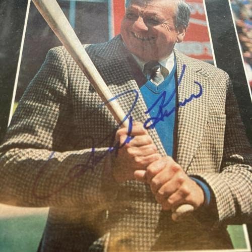 Ralph Kiner assinado revista de beisebol autografada - revistas MLB autografadas
