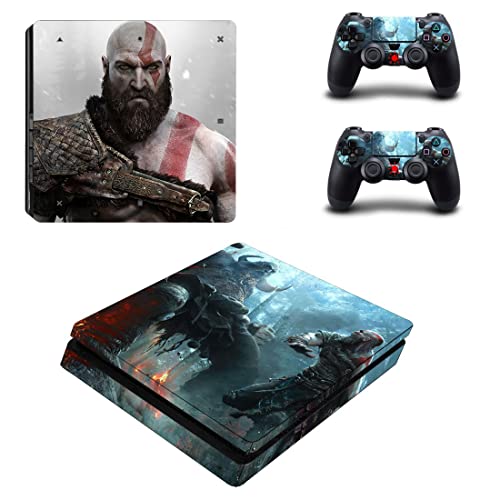 Jogo de Deus melhor da guerra PS4 ou PS5 Skin Stick para PlayStation 4 ou 5 Console e 2 Controllers Decalk Vinyl V4489