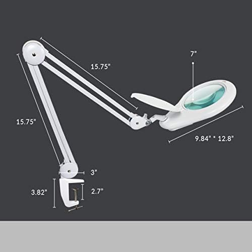 CELTFI ELITE XL HD Bifocals Super LED lâmpada com grampo, lente de vidro, 6000-7000K, sem brilho, escurecimento não polar