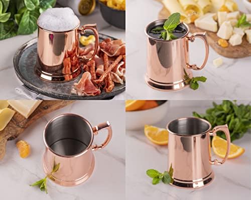 Bloodhound Moscow Mule Mug Gamer Gamer Presente de cobre STEIN CERENTE GRESENTO PARA HEER BEER STEIN 21OZ METAL TANKARD COBRE