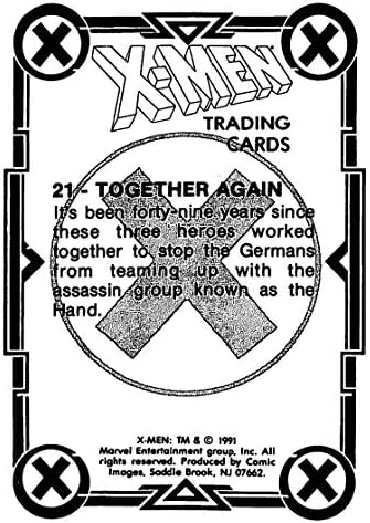 1991 imagens cômicas Marvel X-Men Nonsport Standard Tamiding Card 21 Juntos novamente